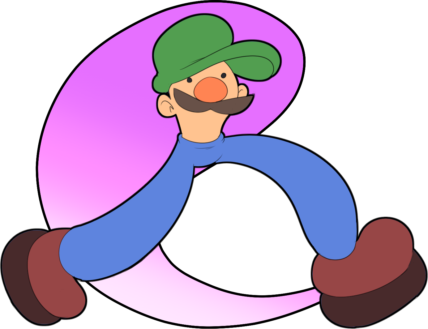 Luigi , Png Download Clipart (1384x1064), Png Download