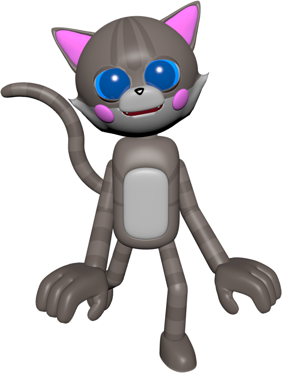 Kitty In The Crowd - Cartoon Clipart (574x759), Png Download