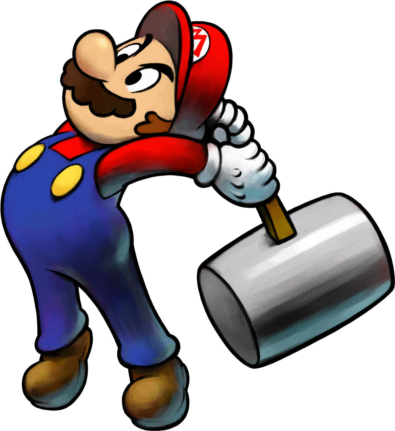 3ds Marioluigissbm Char 15 3ds Marioluigissbm Char - Mario And Luigi Superstar Saga Mario Clipart (1479x1637), Png Download