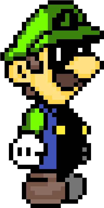 Pixel Art Mario Peach Toad Et Luigi Paper Mario Pixel Art