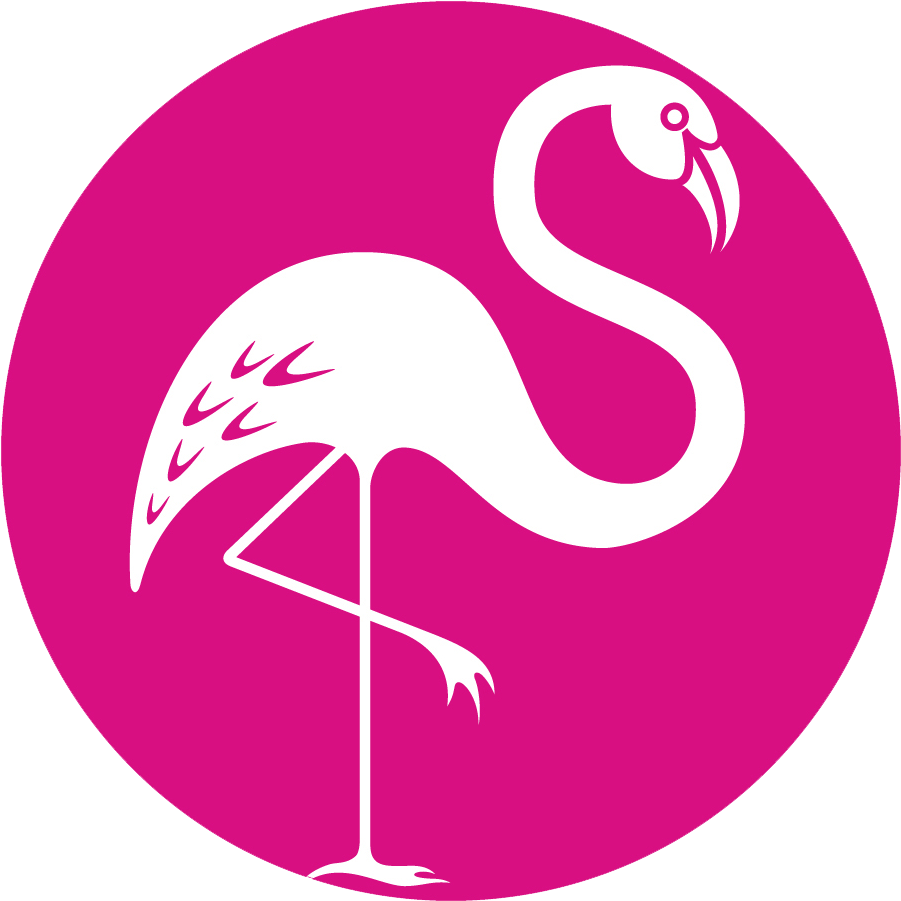 Pink Flamingo Certification - Pink Flamingo Logo Clipart (938x938), Png Download