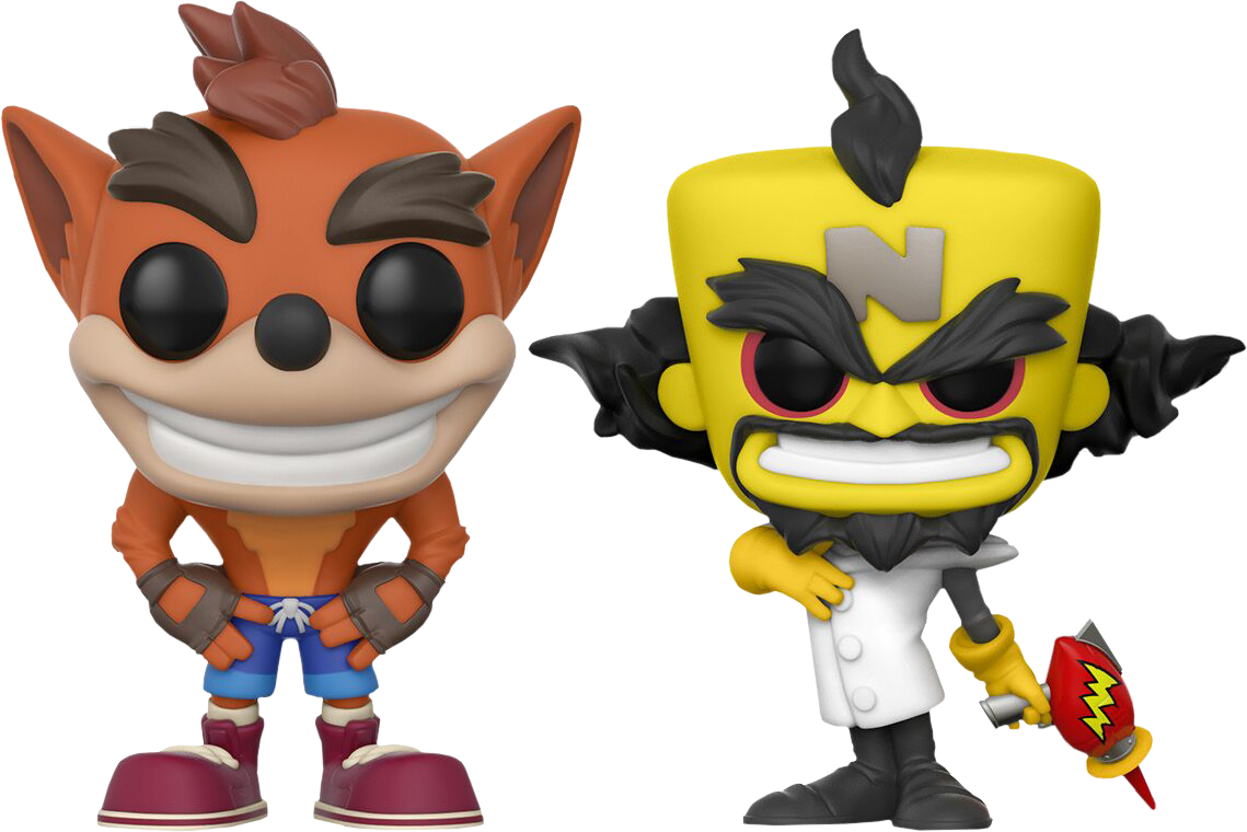 Crash - Crash Bandicoot And Dr Neo Cortex Clipart (1139x760), Png Download