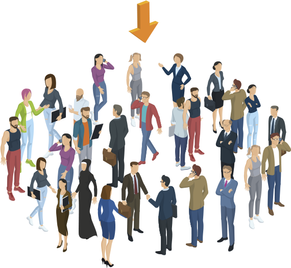 Crowd - Student Clipart (595x546), Png Download