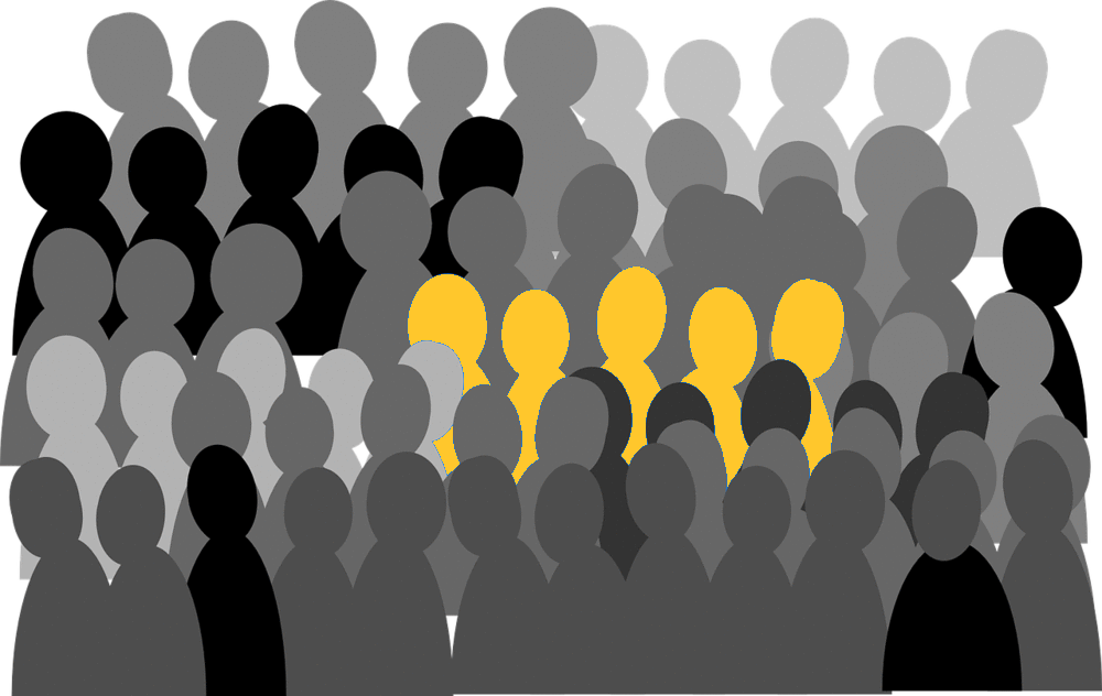 Much Like Similar Audiences Targeting On Adwords, A - Transparent Crowd Of People Clipart (1000x632), Png Download