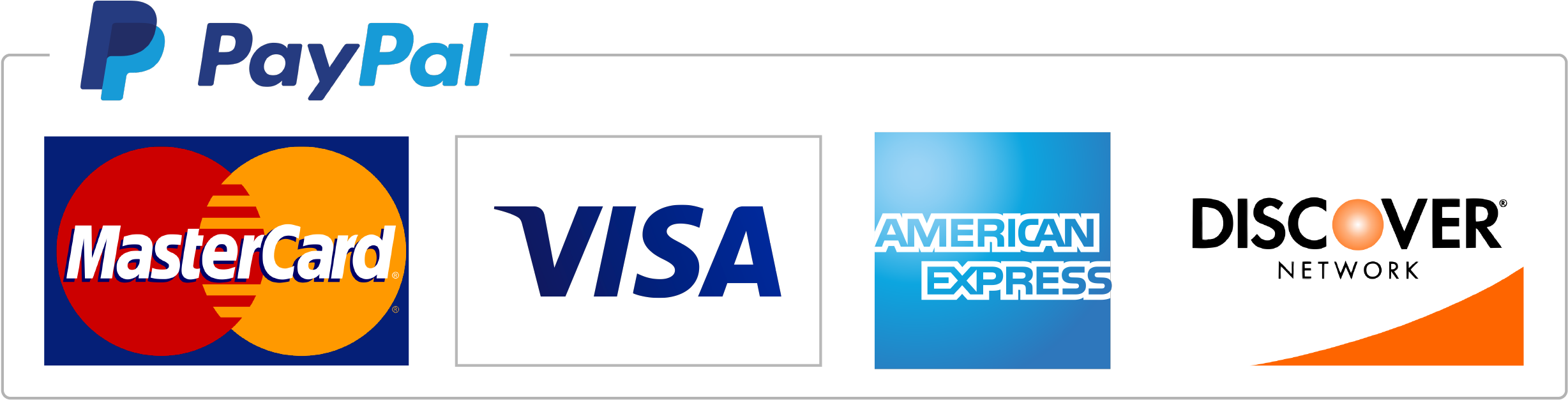 Pay Via Paypal Also Means That You Can Pay With Your - American Express Clipart (2048x526), Png Download