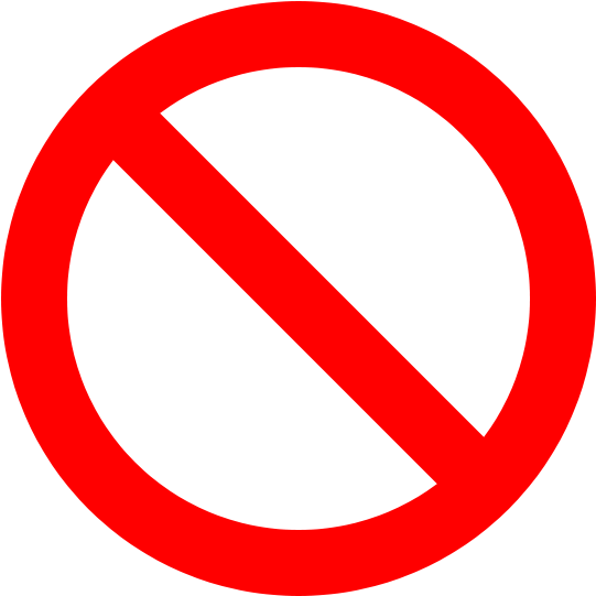 No-sign - Blocked Sign Png Clipart (600x600), Png Download