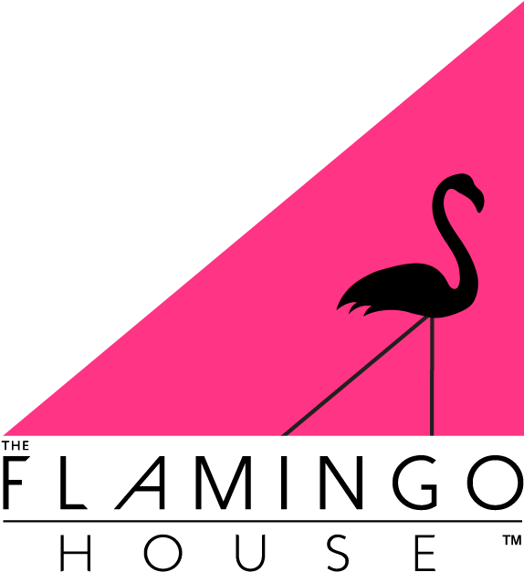 Flamingo House Logo Clipart (1025x865), Png Download