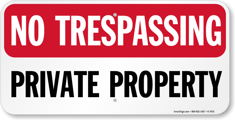 No Trespassing Sign Png Transparent - No Trespassing Sign Png Clipart (800x410), Png Download