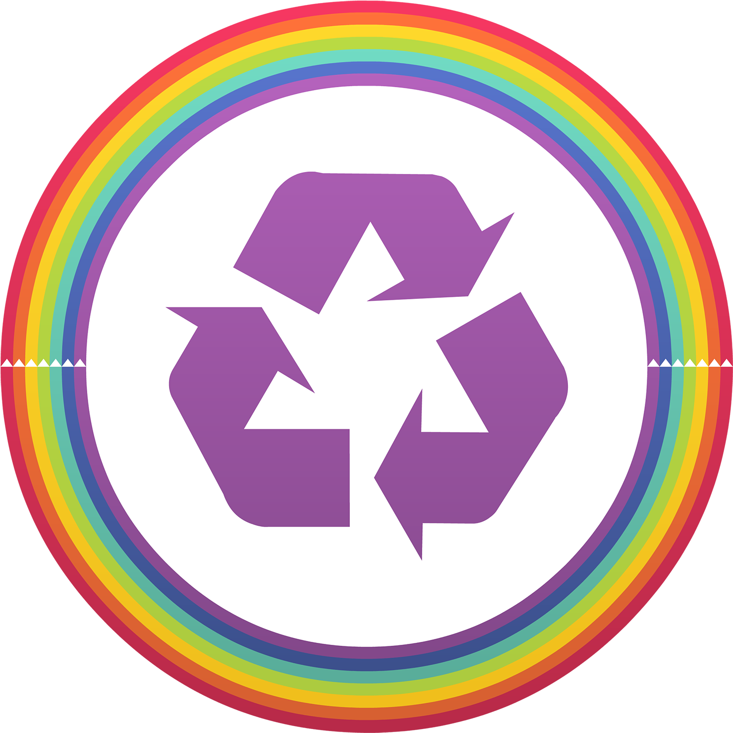Zero Waste Symbol No Text - Recycling Paper And Plastic Clipart (1479x1479), Png Download