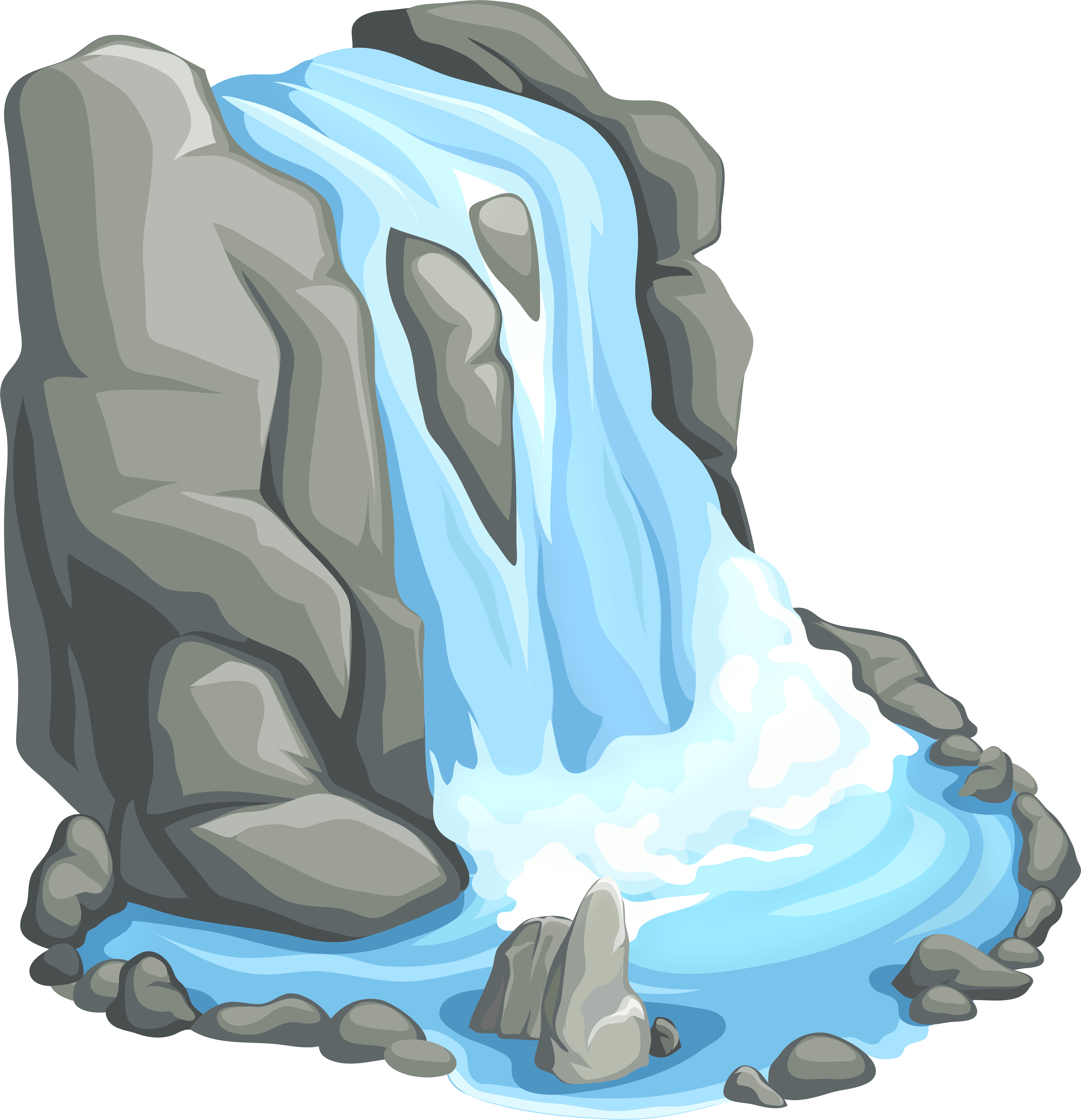 Waterfall Png Clip Art Transparent Png (7719x8000), Png Download