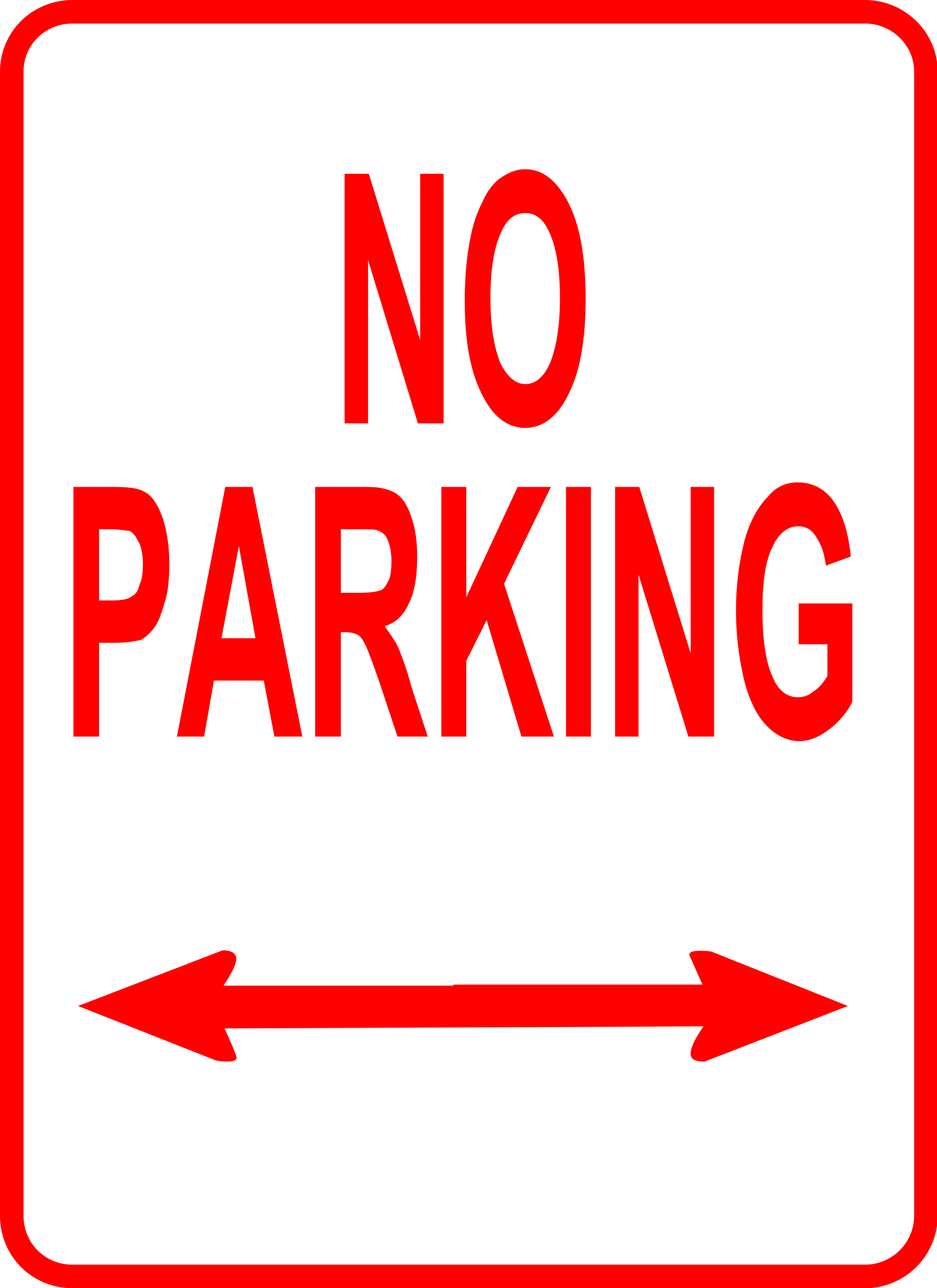 Sign No Parking Png Clipart (653x900), Png Download