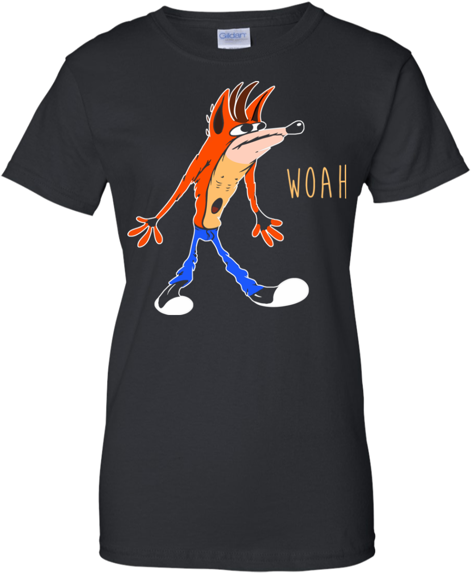 Crash Bandicoot - T-shirt Clipart (1155x1155), Png Download