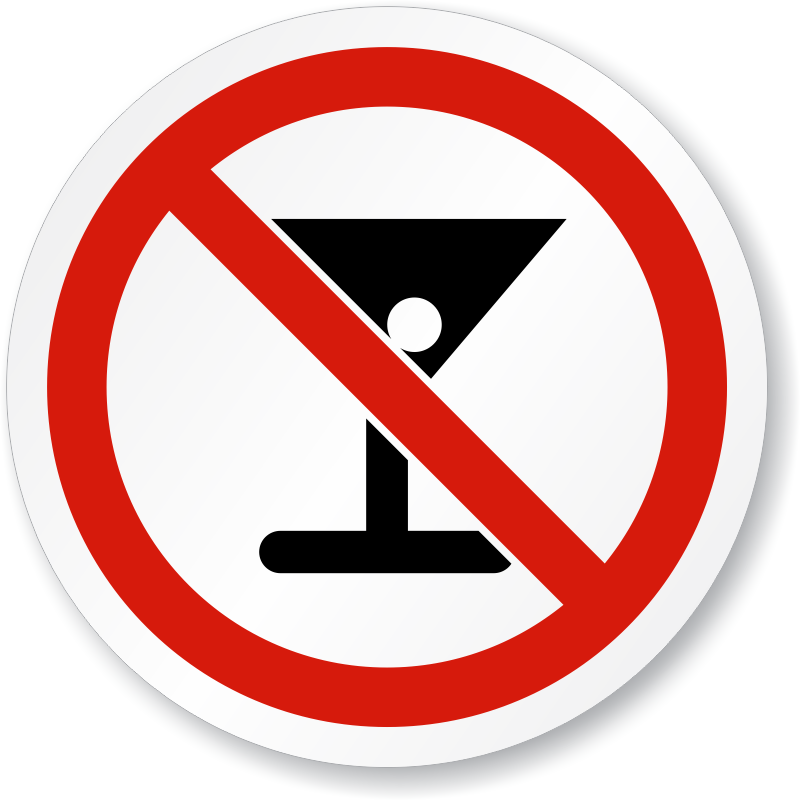 Svg Alcohol Vector No - No Alcohol Sign Clipart (800x800), Png Download