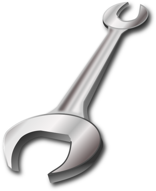 Free Icons Png - Open End Spanner Png Clipart (566x800), Png Download