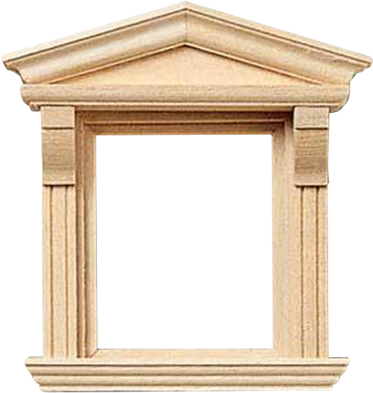 Victorian Dollhouse Dormer Window - Wood Clipart (731x771), Png Download