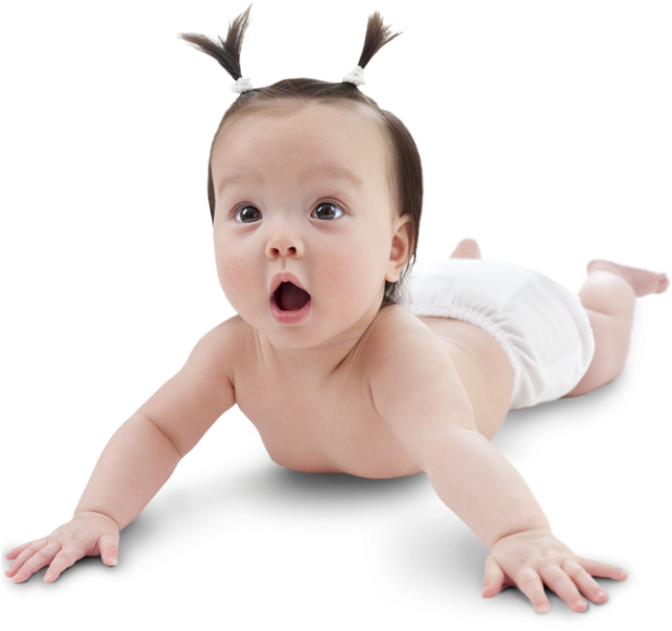 Arshiner Baby Toy Pop Up Animals Educational Early - Asian Baby Transparent Background Clipart (745x700), Png Download