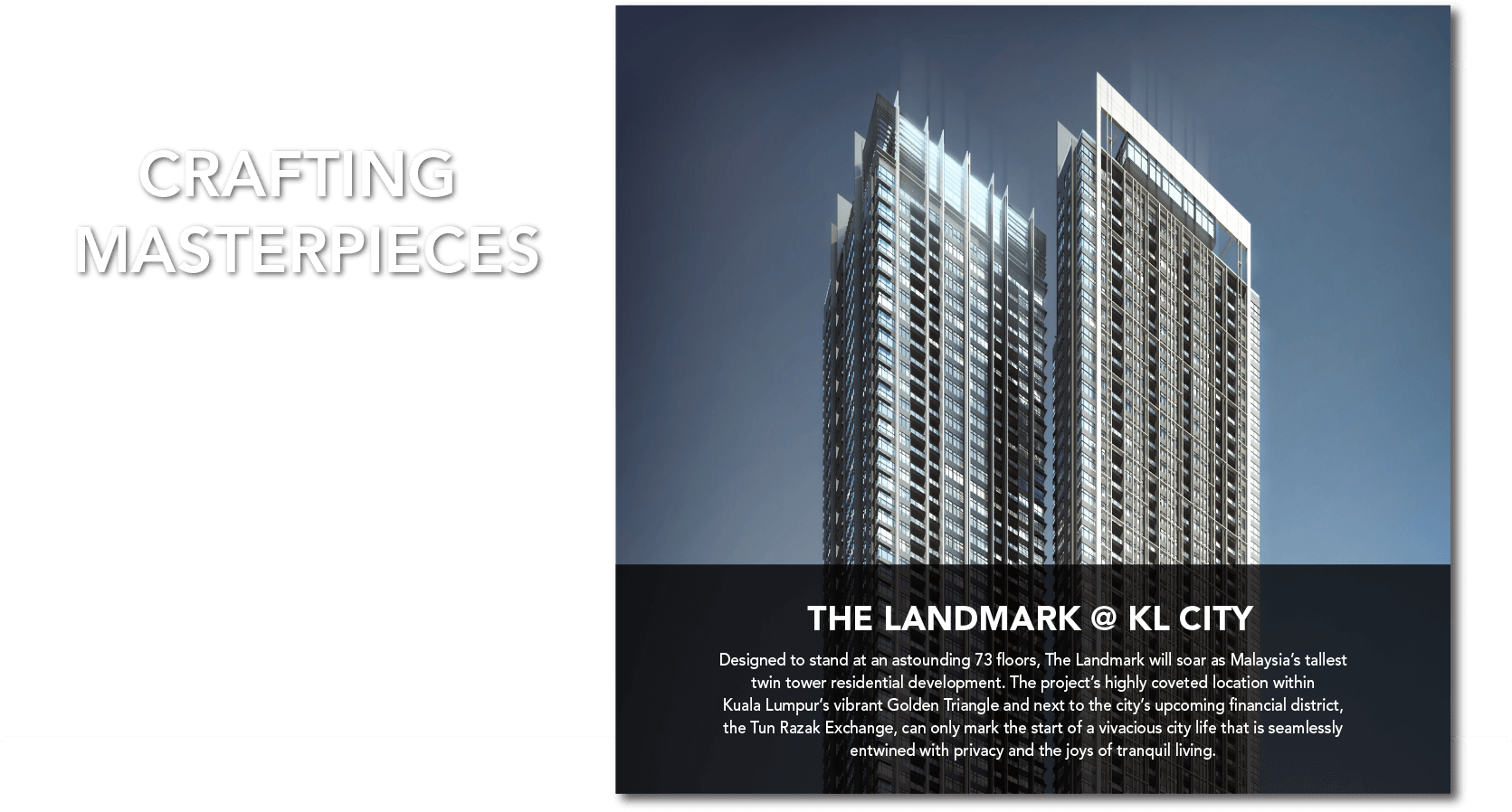 Designed To Stand At An Astounding 73 Floors, The Landmark - Tower Block Clipart (1700x900), Png Download