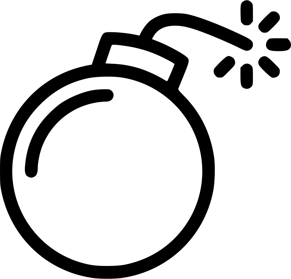 Bomb Comments - Bomb Icon Png Clipart (980x940), Png Download