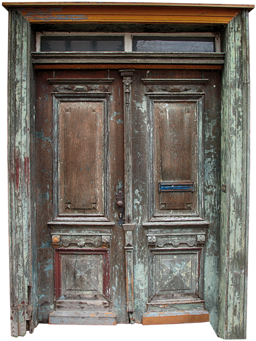 Puertas Antiguas De Madera Restauradas Clipart (559x720), Png Download