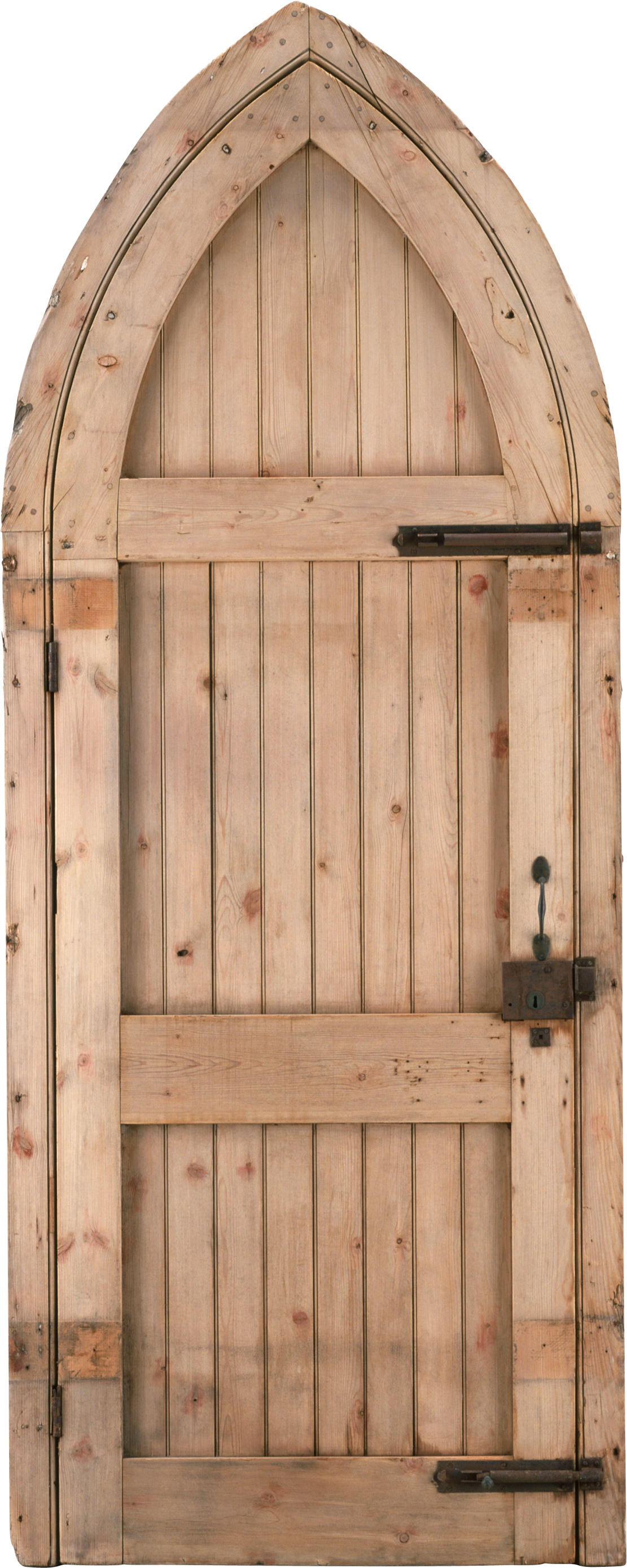 Wooden Castle Door - Medieval Old Wooden Door Png Clipart (1111x2778), Png Download