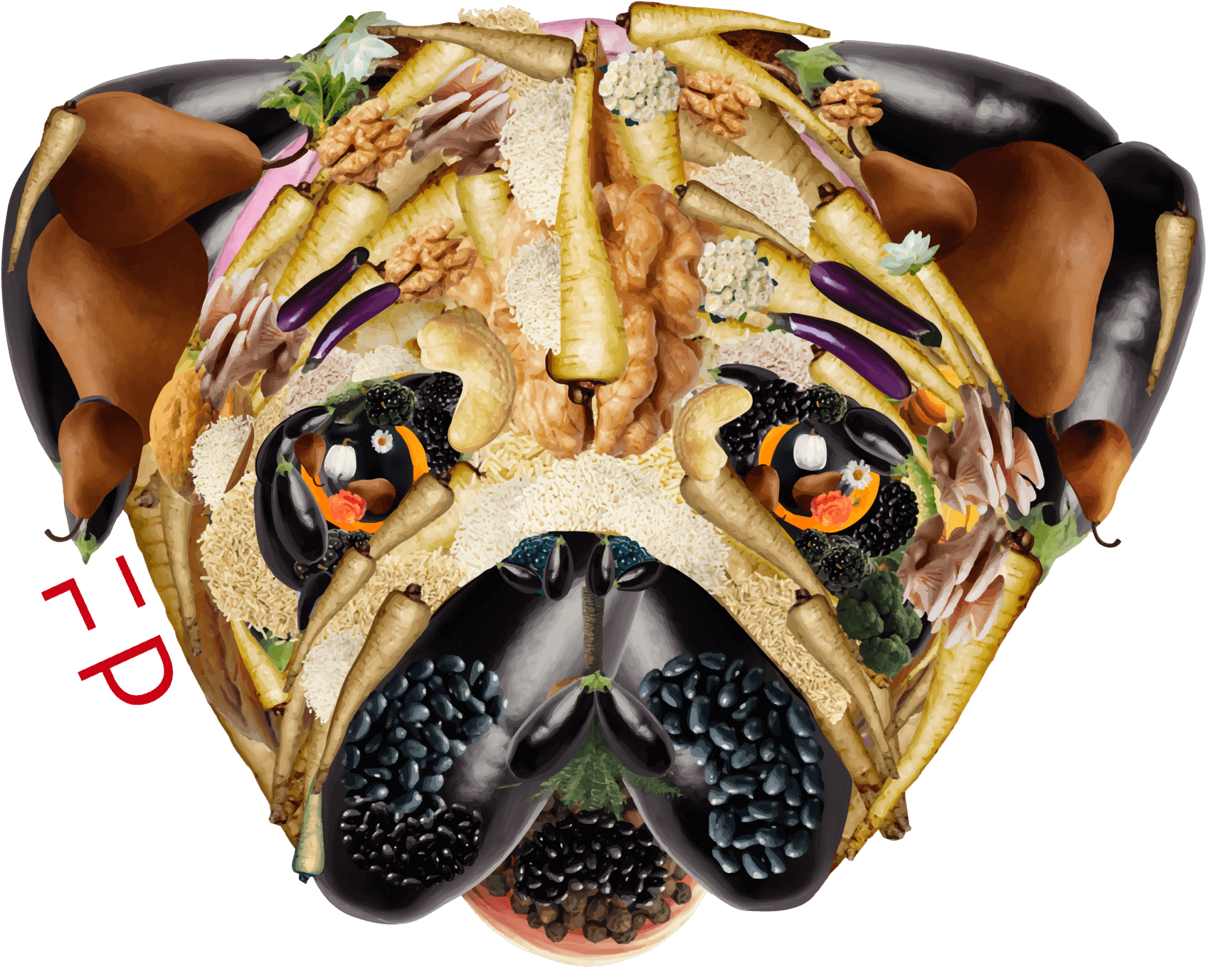 Pug Life - Dog - Fang Clipart (1695x1359), Png Download