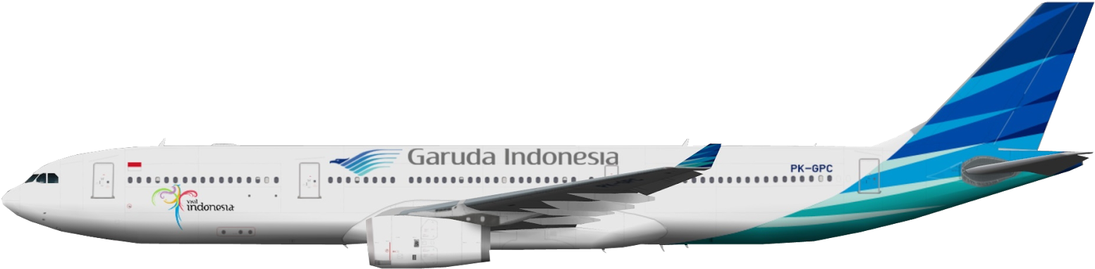 Garuda-indonesia - Garuda Indonesia Flight Png Clipart (1600x424), Png Download