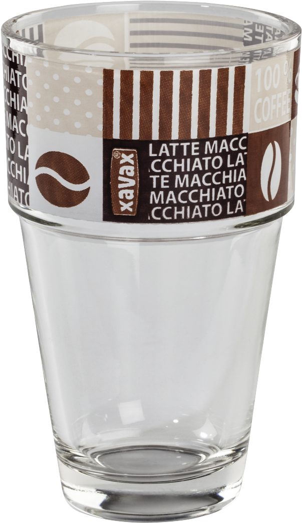 "coffee Love" Latte Macchiato Glass, 9 Pieces - Pint Glass Clipart (1100x1100), Png Download