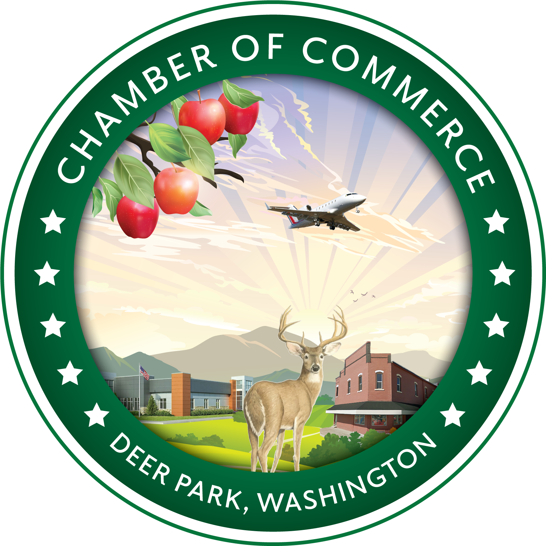 Deer Park Chamber Of Commerce - Animal Clipart (1914x1890), Png Download