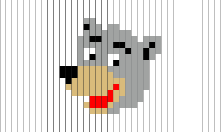 Pixel Art Minnie Mouse Clipart (740x441), Png Download