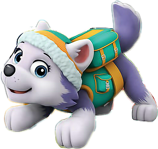 #everest - Paw Patrol Wallpaper Girl Clipart (524x494), Png Download