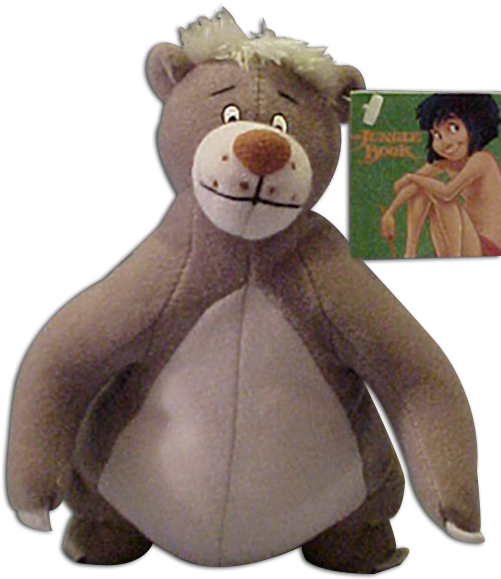 Disney's Mini Plush Jungle Book's Baloo Bear - Disney Clipart (511x605), Png Download