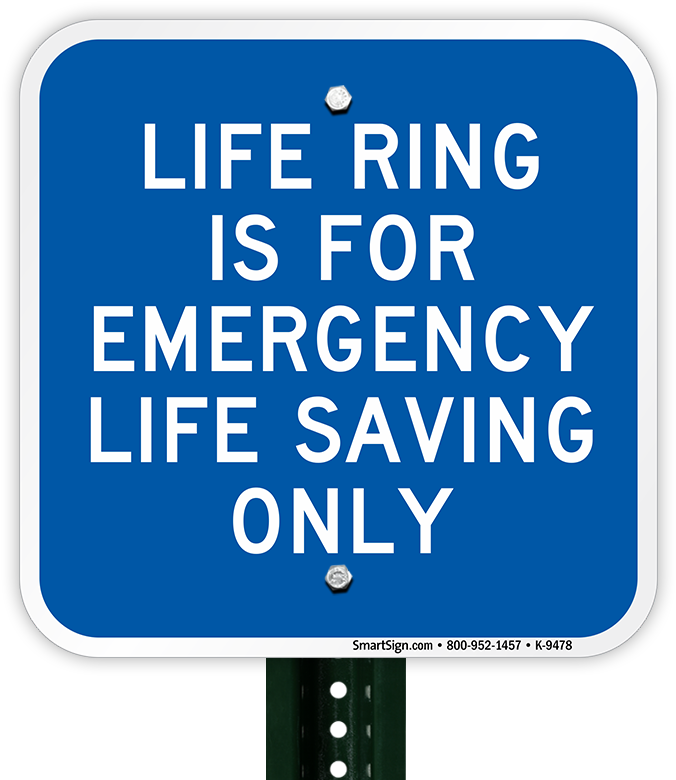Emergency Life Saving Only Signs - Lifebuoy Ring Sign Clipart (800x800), Png Download