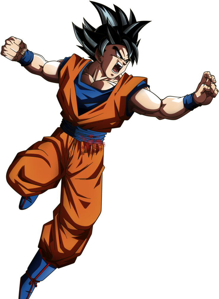 Goku Ultra Instinct Png - Dragon Ball Super Render Clipart (740x1011), Png Download