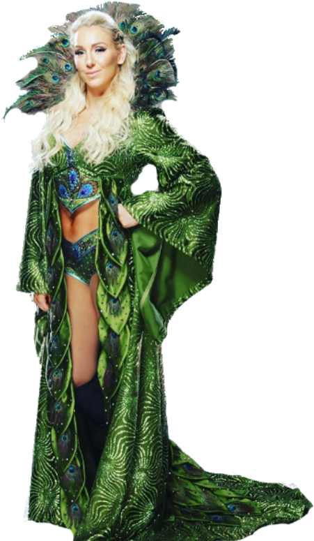 Pack New Renders Green Charlotte - Charlotte Flair Wrestlemania 33 Clipart (451x775), Png Download