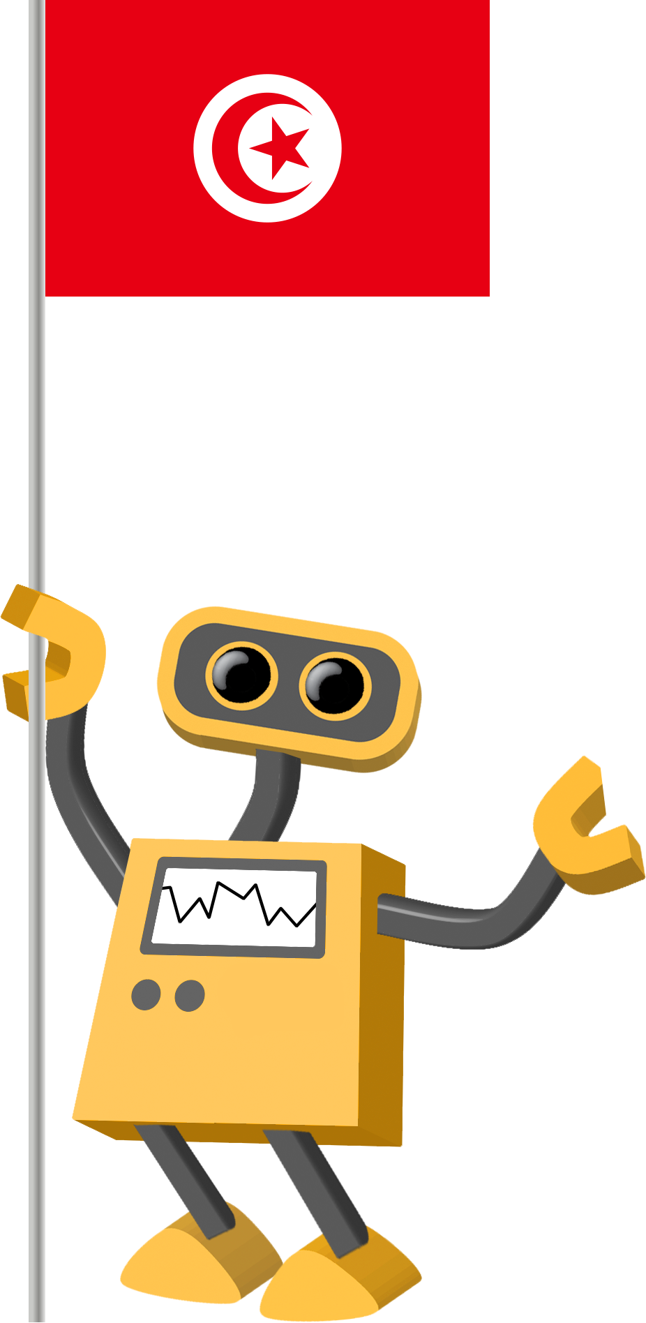 Flag Bot, Tunisia - Ukraine Animation Background Clipart (926x1896), Png Download