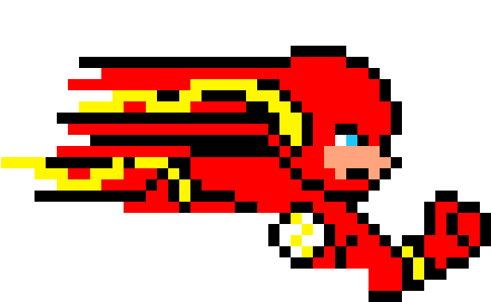 Superhero Me 8lca Flash - Super Hero Pixel Art Clipart (860x420), Png Download