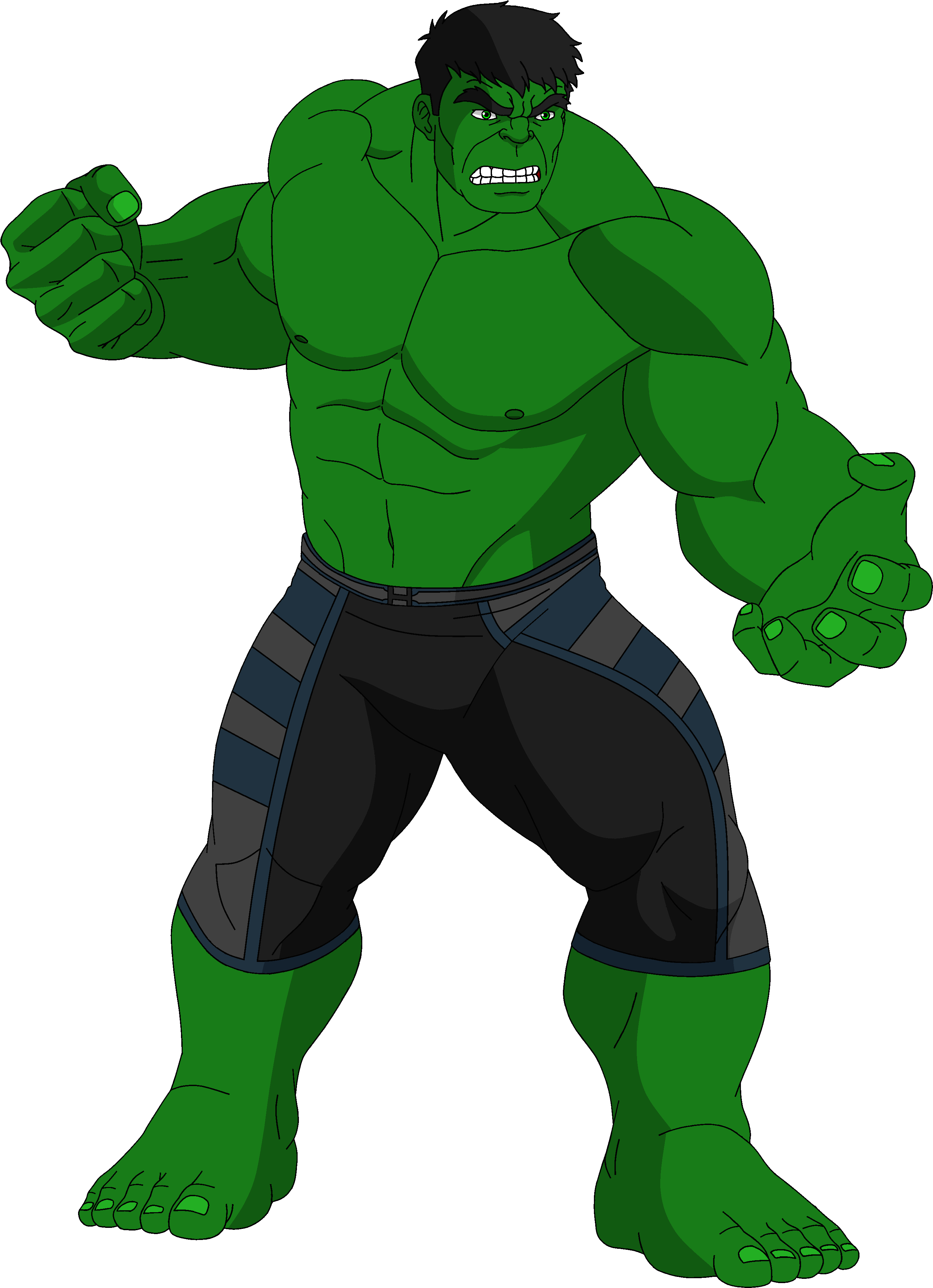 Hulk Svg - Avengers Drawing Cartoon Hulk Clipart (2909x4090), Png Download