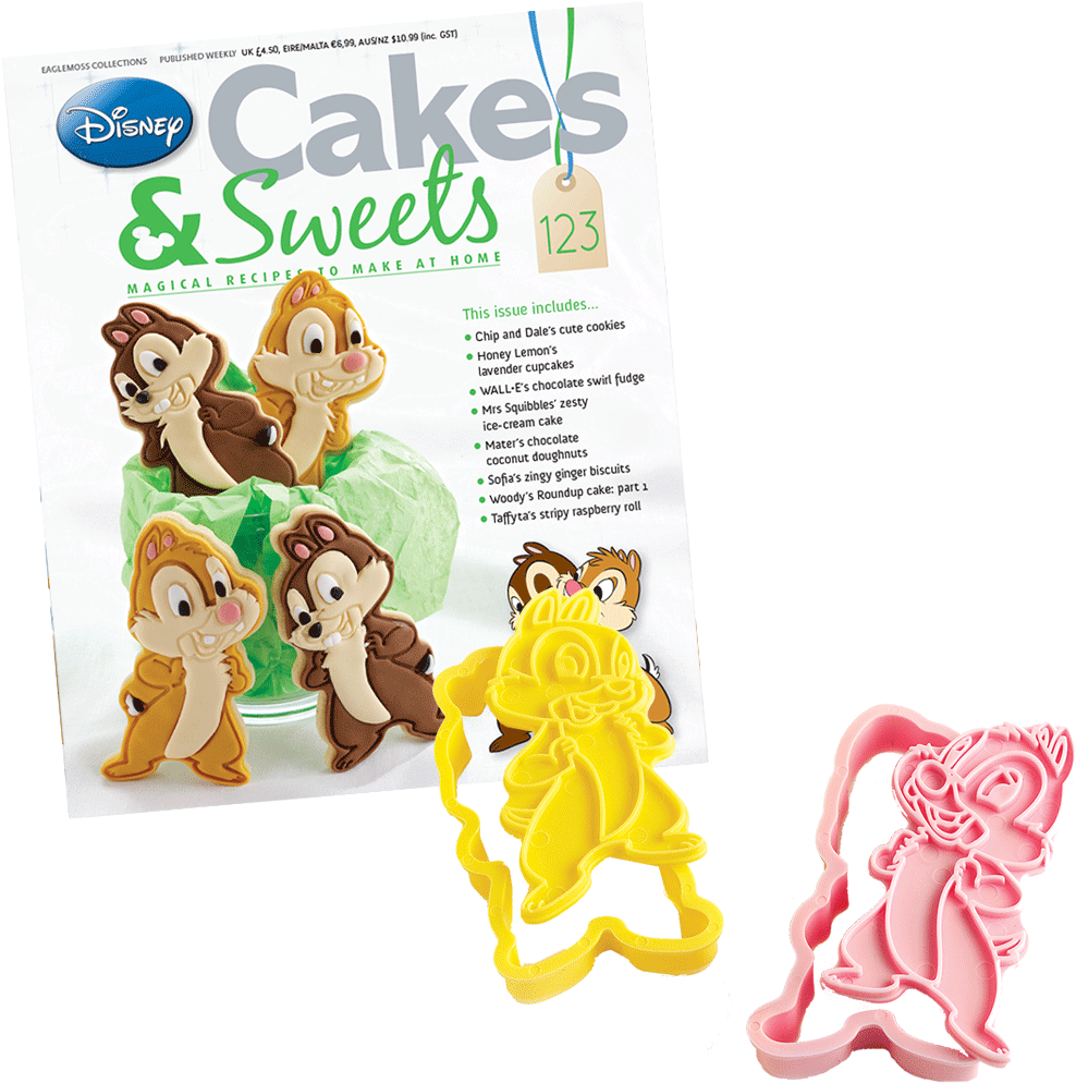 Issue123 Chip And Dales Cute Cookies - Disney Cakes And Sweets Issue 41 Clipart (1024x1024), Png Download