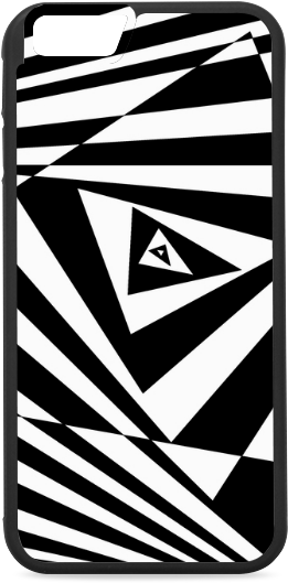 Buy Custom 3d Design Triangle Cool Space Rubber Case - Smartphone Clipart (800x800), Png Download