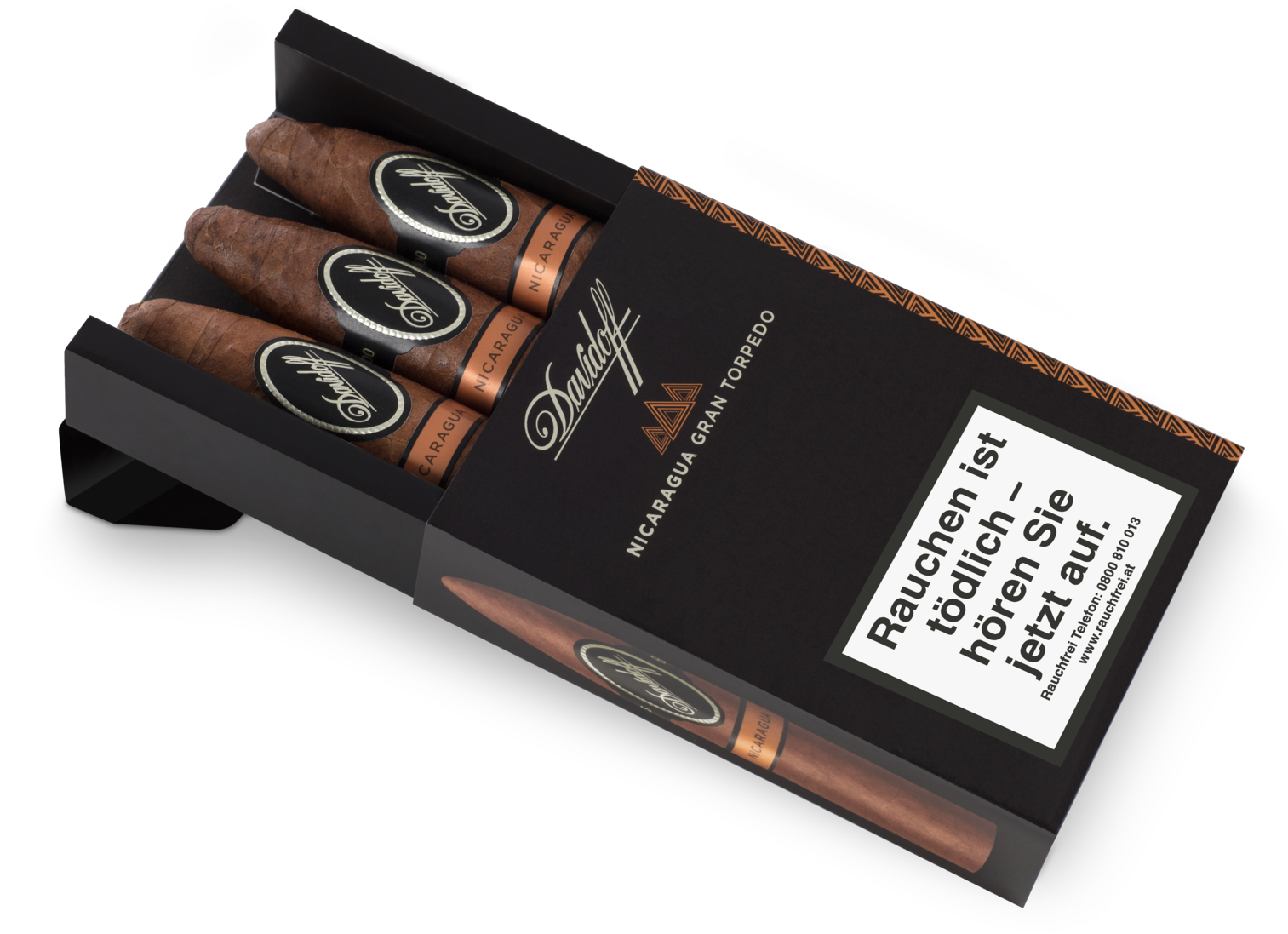 A New Size In The Form Of A 4 X 56 Gran Torpedo Size - Davidoff Nicaragua Gran Torpedo Clipart (2000x2000), Png Download