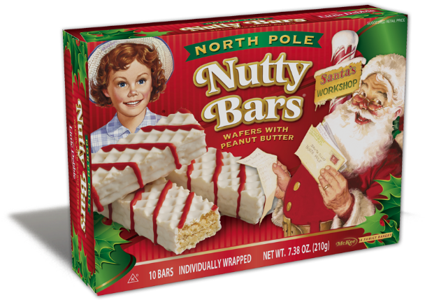 Little Debbie North Pole Nutty Bars Little Debbie - Little Debbie North Pole Nutty Bars Clipart (858x429), Png Download