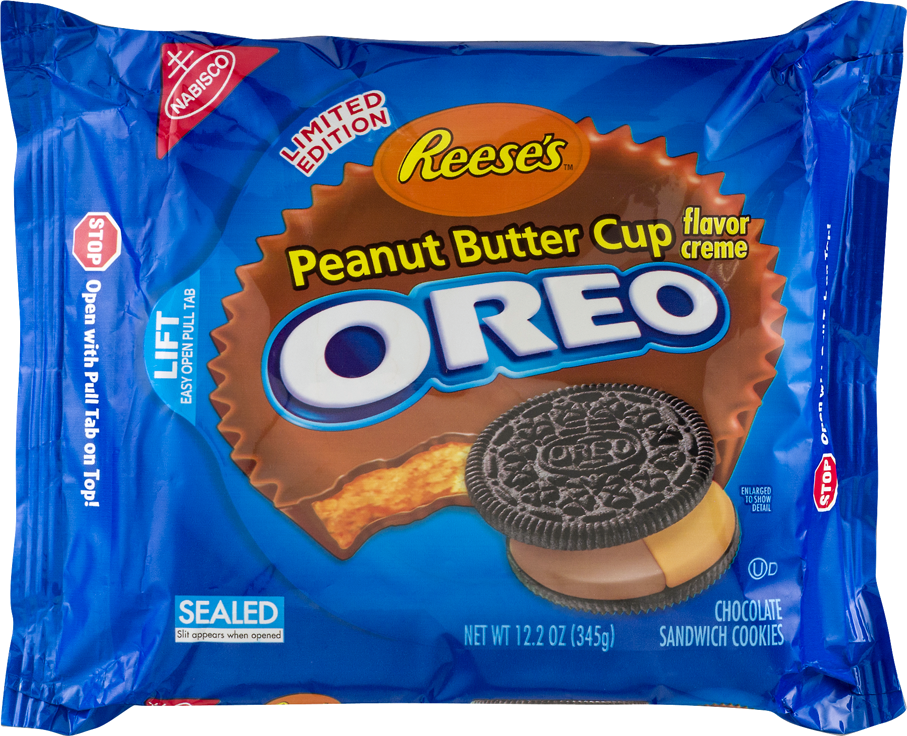 Nabisco Reese's Peanut Butter Cup Creme Oreo Chocolate - Sandwich Cookies Clipart (1801x1463), Png Download