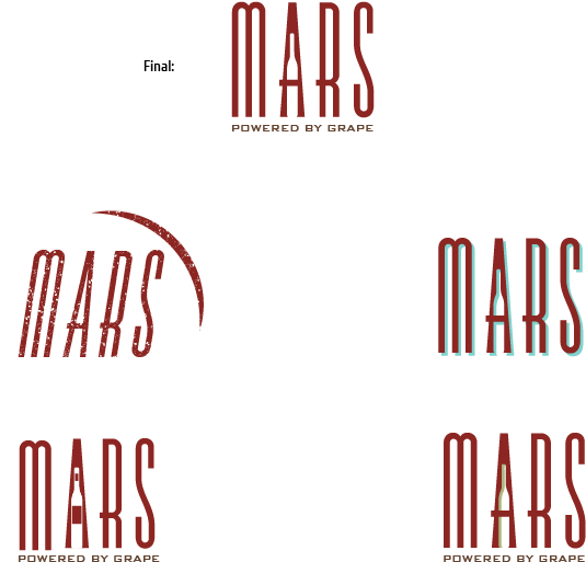 Mars Wine Bar Logo Final And Concepts - Wine Bar Clipart (600x534), Png Download