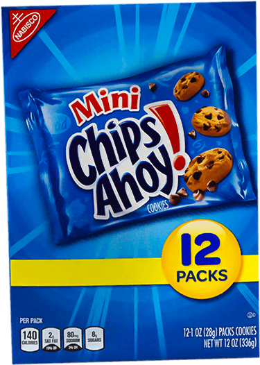 Nabisco Mini Chips Ahoy - Snack Clipart (800x600), Png Download
