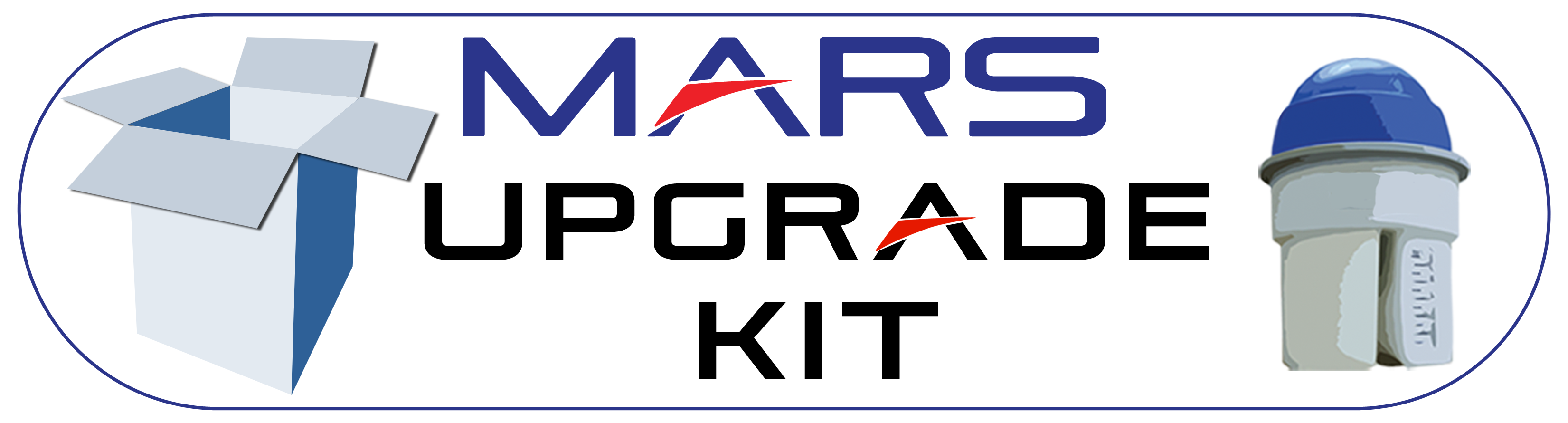 Upgrade Kit Logo - Electric Blue Clipart (3450x1001), Png Download