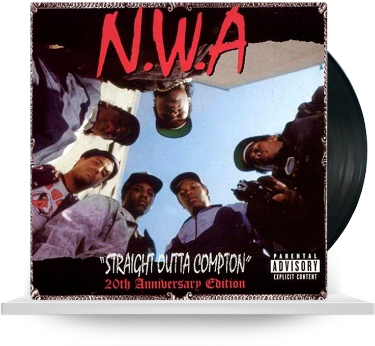 Nwa Straight Outta Compton Vinyl Album , Png Download - Straight Outta Compton Album Clipart (737x680), Png Download
