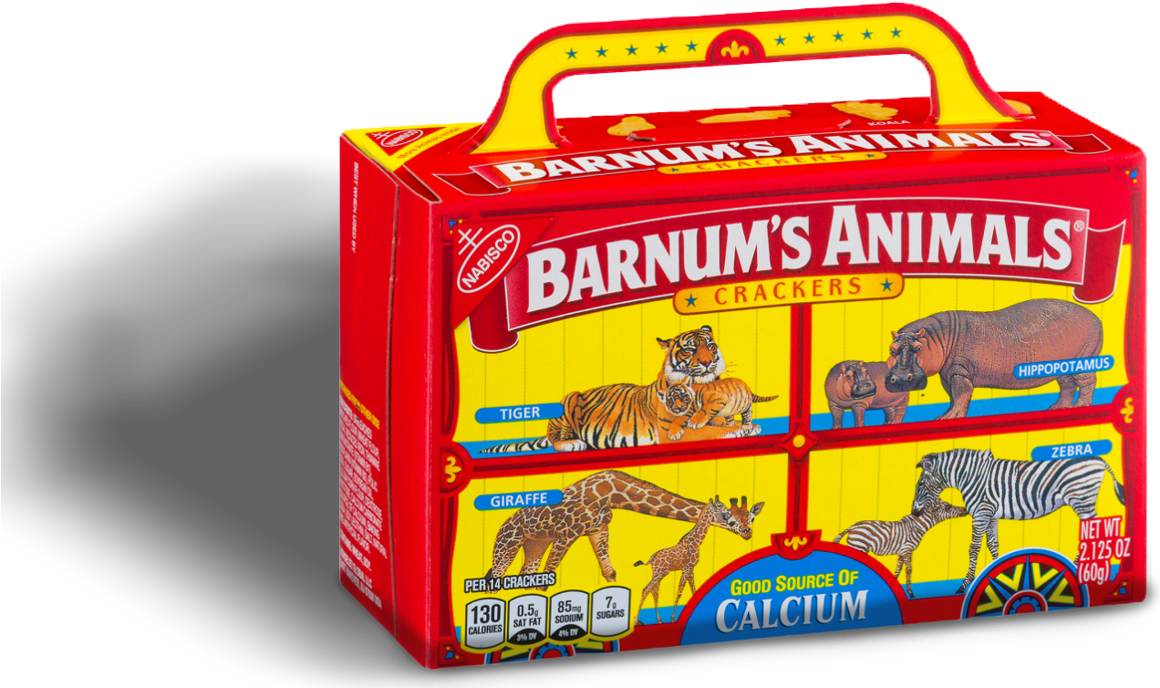Barnum's Animal Crackers Clipart (1271x761), Png Download