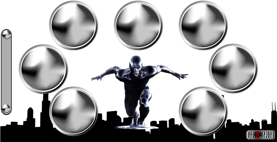 Silver Surfer 2 Ps Vita Wallpaper - Graphic Design Clipart (961x494), Png Download