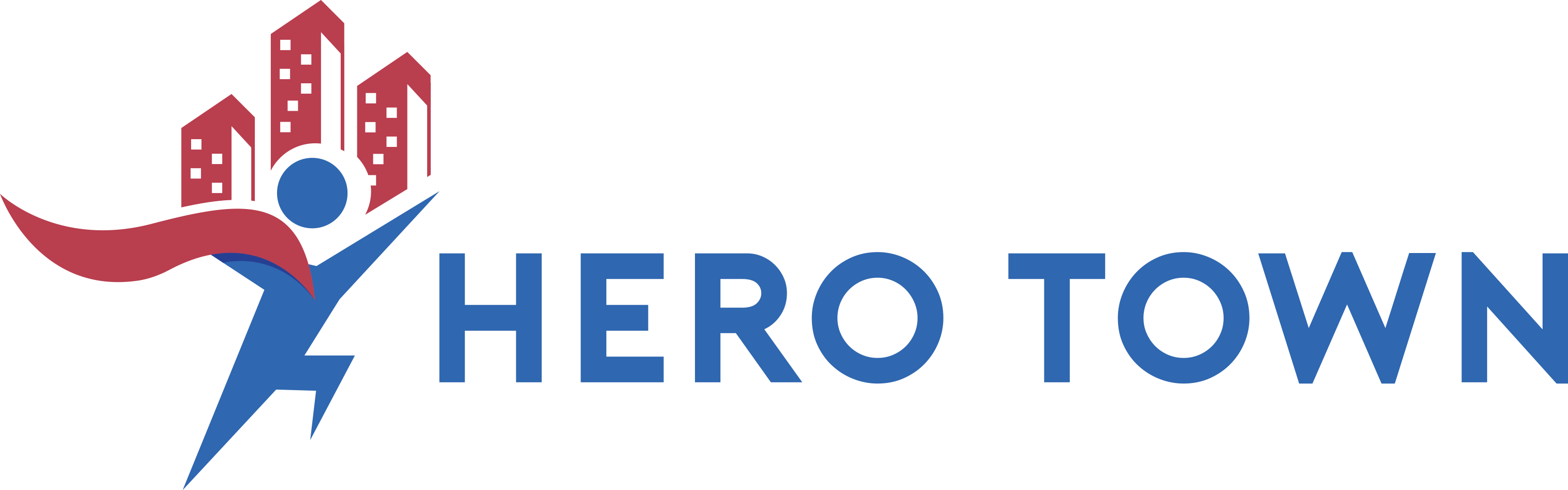 Hero Town Hero Town - Graphics Clipart (3028x947), Png Download