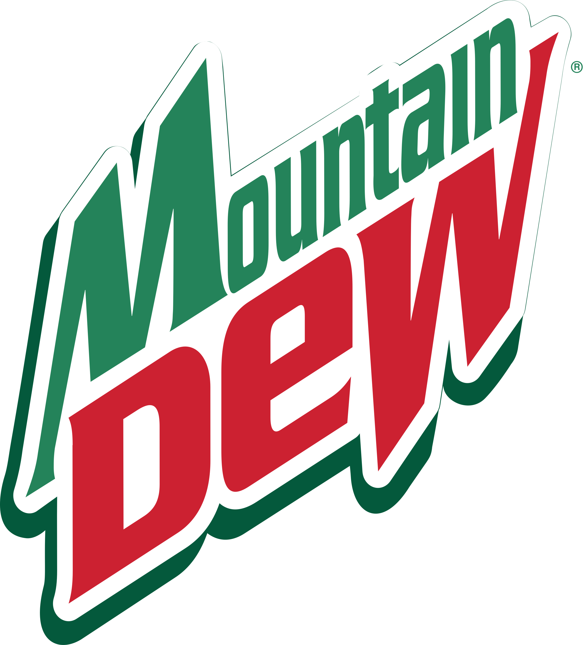 Doug & Marty's Boarhouse Logo Png Transparent - Mountain Dew Drink Logo Clipart (2400x2651), Png Download